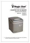 Magic Chef MCIM30TS Ice Maker User Manual