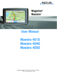 Magellan 4010 GPS Receiver User Manual
