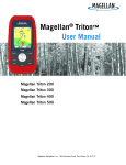 Magellan 300 GPS Receiver User Manual