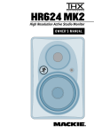 Mackie HR624 MK2 Music Mixer User Manual