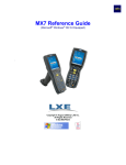 LXE MX7 Scanner User Manual