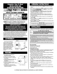 Lux Products PSD111 Thermostat User Manual