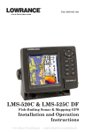 Lowrance electronic LMS-480DF Fish Finder User Manual