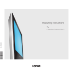 Loewe 32959022 Flat Panel Television User Manual