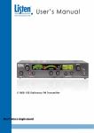 Listen Technologies LT-800-150 Satellite Radio User Manual