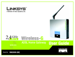 Linksys WAG200G Network Router User Manual