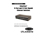 Linksys EF3508 Switch User Manual
