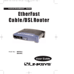 Linksys BEFSR11, BEFSR41 Network Router User Manual