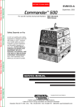 Lincoln Electric SVM153-A Welding System User Manual