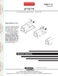 Lincoln Electric LF-72/74 Welder User Manual