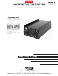 Lincoln Electric IM465-B Remote Starter User Manual