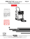 Lincoln Electric 980 Welder User Manual