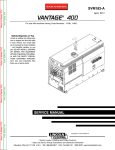 Lincoln Electric 400 Welder User Manual