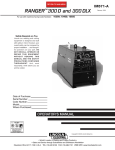 Lincoln Electric 250 Welder User Manual