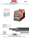 Lincoln AC/DC 225 Welder User Manual