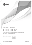 Life is good 47LM4700	 Flat Panel Television User Manual