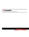 Life Fitness 9000HR Treadmill User Manual