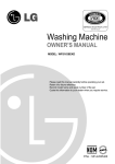 LG Electronics WFS1638EKD Washer User Manual