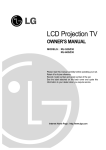 LG Electronics ru-44sz80l Projection Television User Manual