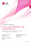 LG Electronics M2550D Flat Panel Television User Manual