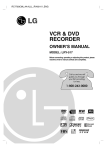 LG Electronics LRY-517 DVD VCR Combo User Manual