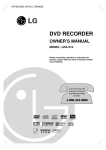 LG Electronics LRA-516 DVD Recorder User Manual