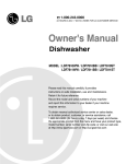 LG Electronics LDF7810BB Dishwasher User Manual