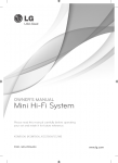 LG Electronics KSM1506 Stereo System User Manual