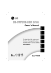 LG Electronics GCC-4480B Computer Drive User Manual