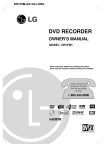 LG Electronics DR1F9H DVD Recorder User Manual