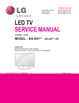 LG Electronics 50PG6*** Flat Panel Television User Manual