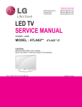 LG Electronics 47LA62**-Z* Flat Panel Television User Manual