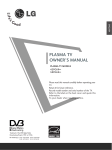 LG Electronics 42PG69 Flat Panel Television User Manual
