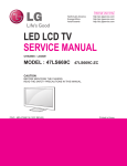 LG Electronics 42PC5R Flat Panel Television User Manual