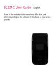 LG Electronics 221C Cell Phone User Manual
