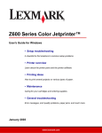 Lexmark Z600 Printer User Manual