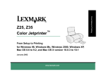 Lexmark Z25 Printer User Manual
