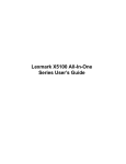 Lexmark S600 All in One Printer User Manual