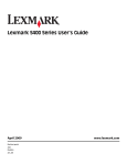 Lexmark S400 Series Printer User Manual