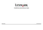 Lexmark PRO5500 Printer User Manual