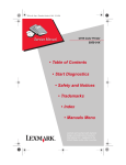 Lexmark C910 5055-01x Printer User Manual