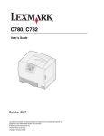 Lexmark C772DN Printer User Manual