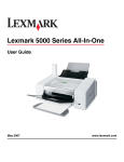 Lexmark 5000 Series All in One Printer User Manual