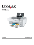Lexmark 4800 Series Printer User Manual
