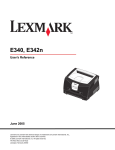 Lexmark 322 Printer User Manual