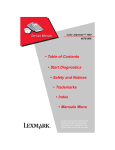Lexmark 1020 Printer User Manual