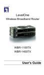 LevelOne WBR-1100TX Network Router User Manual