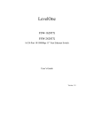 LevelOne FSW-1620TX Network Card User Manual