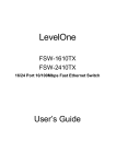 LevelOne FSW-1610TX Switch User Manual