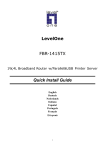 LevelOne FBr-1415TX Network Router User Manual